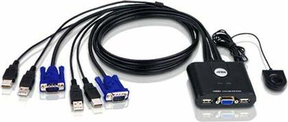 Aten 2-Port USB VGA Cable KVM Switch with Remote Port Selector από το e-shop