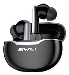 Awei T50 In-ear Bluetooth Handsfree Ακουστικά με Αντοχή στον Ιδρώτα και Θήκη Φόρτισης Μαύρα