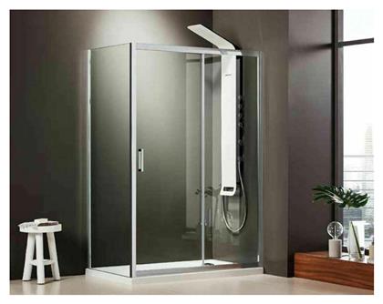 Axis Slider 1+1 Διαχωριστικό Ντουζιέρας 127-131x185cm Clean Glass από το Polihome