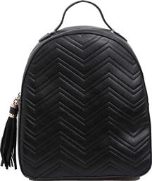 Backpack με καπιτονέ υφή - Μαύρο από το Issue Fashion