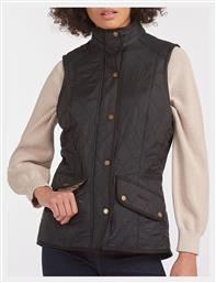 Barbour Cavalry Gilet Κοντό Γυναικείο Αμάνικο Μπουφάν για Άνοιξη/Φθινόπωρο Μαύρο από το Clodist