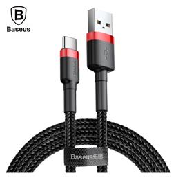 Baseus Cafule Braided USB 2.0 Cable USB-C male - USB-A male Black/Red 3m (CATKLF-U91)