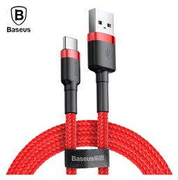 Baseus Cafule Braided USB 2.0 Cable USB-C male - USB-A male Κόκκινο 3m (CATKLF-U09)