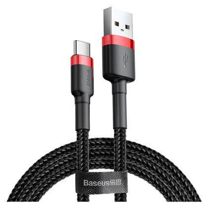 Baseus Cafule Braided USB 2.0 Cable USB-C male - USB-A male Μαύρο 0.5m (CATKLF-A91)