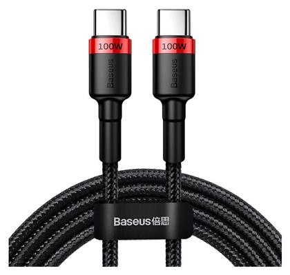 Baseus Cafule Braided USB 2.0 Cable USB-C male - USB-C male Κόκκινο 2m (CATKLF-AL91)