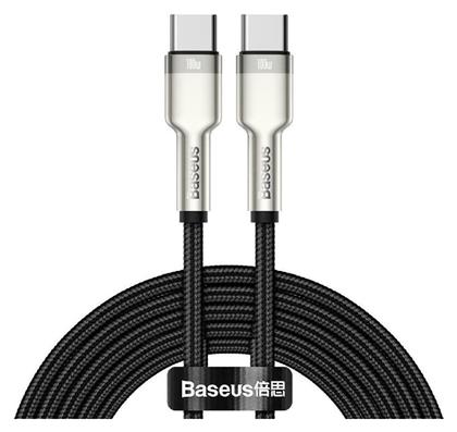 Baseus Cafule Metal Braided USB 2.0 Cable USB-C male - USB-C male Μαύρο 2m (CATJK-D01)