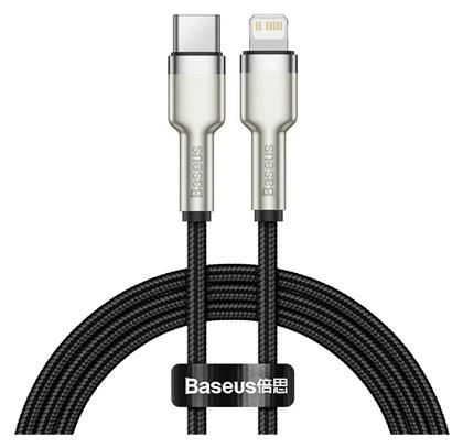 Baseus Cafule Metal Braided USB-C to Lightning Cable 20W Μαύρο 1m (CATLJK-A01)