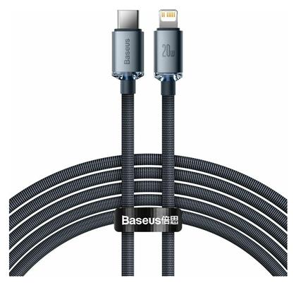 Baseus Crystal Shine Braided USB-C to Lightning Cable 20W Μαύρο 2m (CAJY000301)