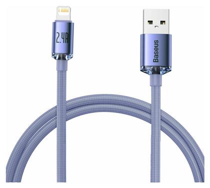 Baseus Crystal Shine Braided USB to Lightning Cable Μωβ 1.2m (CAJY000005)