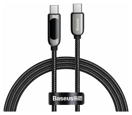 Baseus Display Braided USB 2.0 Cable USB-C male - USB-C male Μαύρο 1m (CATSK-B01)