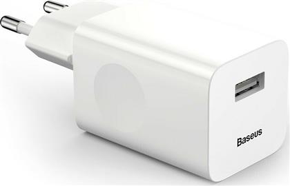 Baseus Φορτιστής Χωρίς Καλώδιο με Θύρα USB-A 24W Quick Charge 3.0 Λευκός (CCALL-BX02) από το e-shop