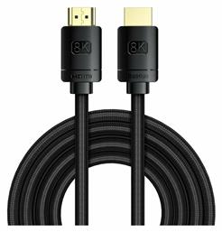 Baseus HDMI 2.1 Braided Cable HDMI male - HDMI male 3m Μαύρο από το e-shop