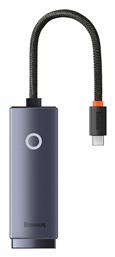 Baseus Lite Series USB-C Αντάπτορας Δικτύου για Ενσύρματη σύνδεση Gigabit Ethernet WKQX000313 από το e-shop