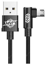 Baseus MVP Braided USB 2.0 to micro USB Cable Μαύρο 2m (CAMMVP-B01)