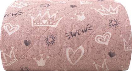 Beauty Home Παιδικό Κουβερλί Μονό Princess Art Ροζ 160x240εκ. από το MyCasa
