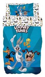 Beauty Home Σετ Σεντόνια Μονά Βαμβακερά Looney Tunes Pink 160x240cm 3τμχ από το Filinda