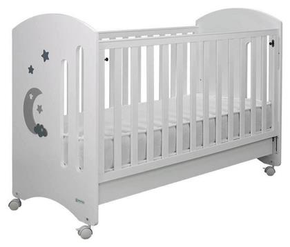 Bebe Stars Κούνια Azure White για Στρώμα 60x130cm