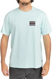 Billabong Crayon Wave Ανδρικό T-shirt Κοντομάνικο Γαλάζιο
