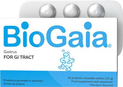 BioGaia Gastrus Προβιοτικά 30 μασώμενες ταμπλέτες Μανταρίνι Μέντα από το Pharm24