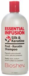 Bioshev Professional Essential Infusion Post-Keratin Silk Σαμπουάν για Αναδόμηση/Θρέψη για Όλους τους Τύπους Μαλλιών 500ml