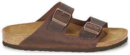 Birkenstock Arizona Oiled Leather Δερμάτινα Ανδρικά Σανδάλια Habana Narrow Fit από το ProjectShops