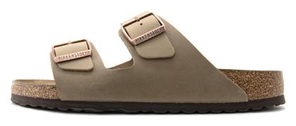 Birkenstock Arizona Oiled Leather Δερμάτινα Γυναικεία Σανδάλια σε Καφέ Χρώμα από το Modivo