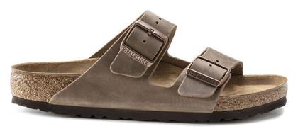 Birkenstock Δερμάτινα Ανδρικά Σανδάλια Tabacco Brown Regular Fit από το Spartoo