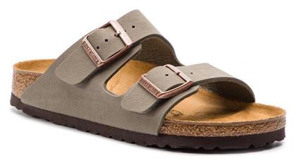 Birkenstock Δερμάτινα Γυναικεία Σανδάλια Ανατομικά σε Μαύρο Χρώμα