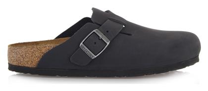 Birkenstock Flat Δερμάτινα Mules σε Μαύρο Χρώμα από το Parex