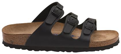 Birkenstock Florida Birko-Flor Γυναικεία Σανδάλια σε Μαύρο Χρώμα