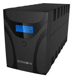 Bitmore U1200LCD UPS Line-Interactive 1200VA 600W με 3 Schuko Πρίζες από το Public