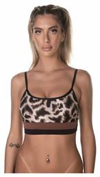 Blu4u Bikini Μπουστάκι με Ενίσχυση Animal Print Καφέ από το Zaboo