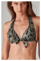 Blu4u Bikini Τριγωνάκι με Ενίσχυση Animal Print Χακί