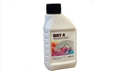 BM FLU υγρό φρένων DOT4 230ML