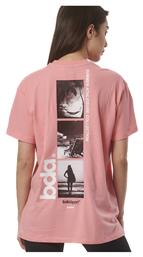 Body Action Γυναικείο Oversized T-shirt Coral Pink από το E-tennis