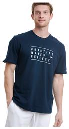 BodyTalk 1211-952428 Αθλητικό Ανδρικό T-shirt Μπλε Με Στάμπα