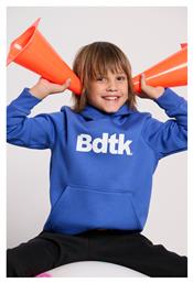 BodyTalk Fleece Παιδικό Φούτερ με Κουκούλα και Τσέπες Μπλε