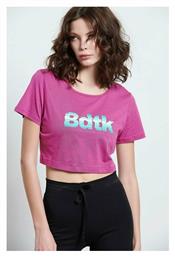 BodyTalk Γυναικείο Αθλητικό Crop Top Κοντομάνικο Φούξια Φούξια από το Outletcenter