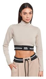 BodyTalk Γυναικείο Crop Top Μακρυμάνικο Μπεζ από το Outletcenter