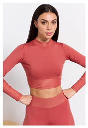 BodyTalk Γυναικείο Crop Top Μακρυμάνικο Κόκκινο