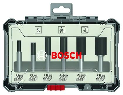 Bosch Σετ Φρέζες για Ρούτερ Υποδοχής 8mm 2607017466 6τμχ