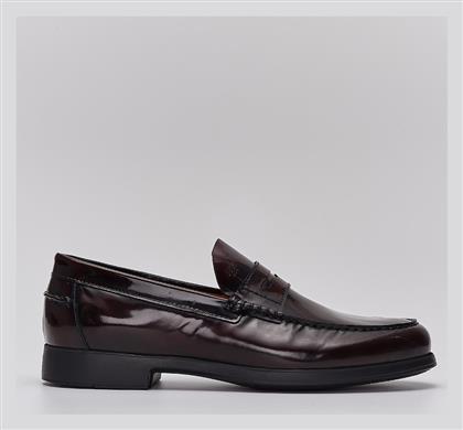 Boss Shoes Δερμάτινα Ανδρικά Loafers σε Μπορντό Χρώμα από το Silenzio