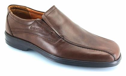 Boxer Δερμάτινα Ανδρικά Loafers σε Καφέ Χρώμα από το CasualShoes