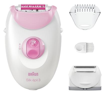 Braun Silk Epil 3 Αποτριχωτική Μηχανή Epilator για Σώμα & Μπικίνι SE3031