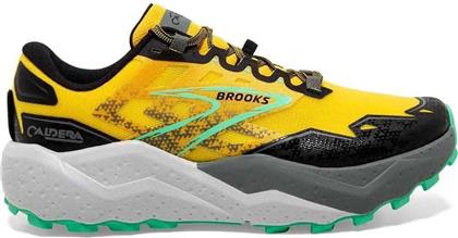 Brooks Caldera 7 Ανδρικά Αθλητικά Παπούτσια Trail Running Lemon από το MybrandShoes