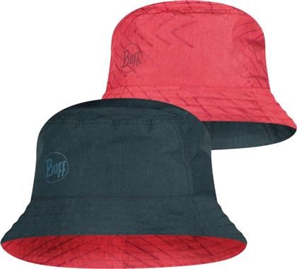 Buff Reversible Γυναικείο Καπέλο Bucket Red/Black από το MybrandShoes