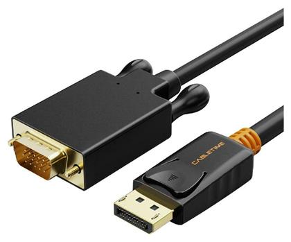 Cabletime Cable DisplayPort male - VGA male 1080p 3m Μαύρο