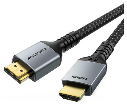 Cabletime HDMI 2.1 Braided Cable HDMI male - HDMI male 2m Μαύρο από το Public