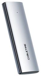 Cabletime Θήκη για Σκληρό Δίσκο M.2 PCI Express / SATA III NVME με σύνδεση Type-C σε Γκρι χρώμα