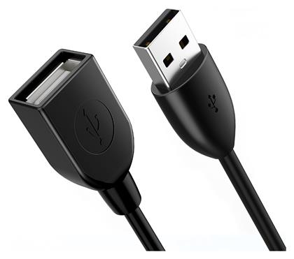 Cabletime USB 2.0 Cable USB-A male - USB-A female Μαύρο 1m